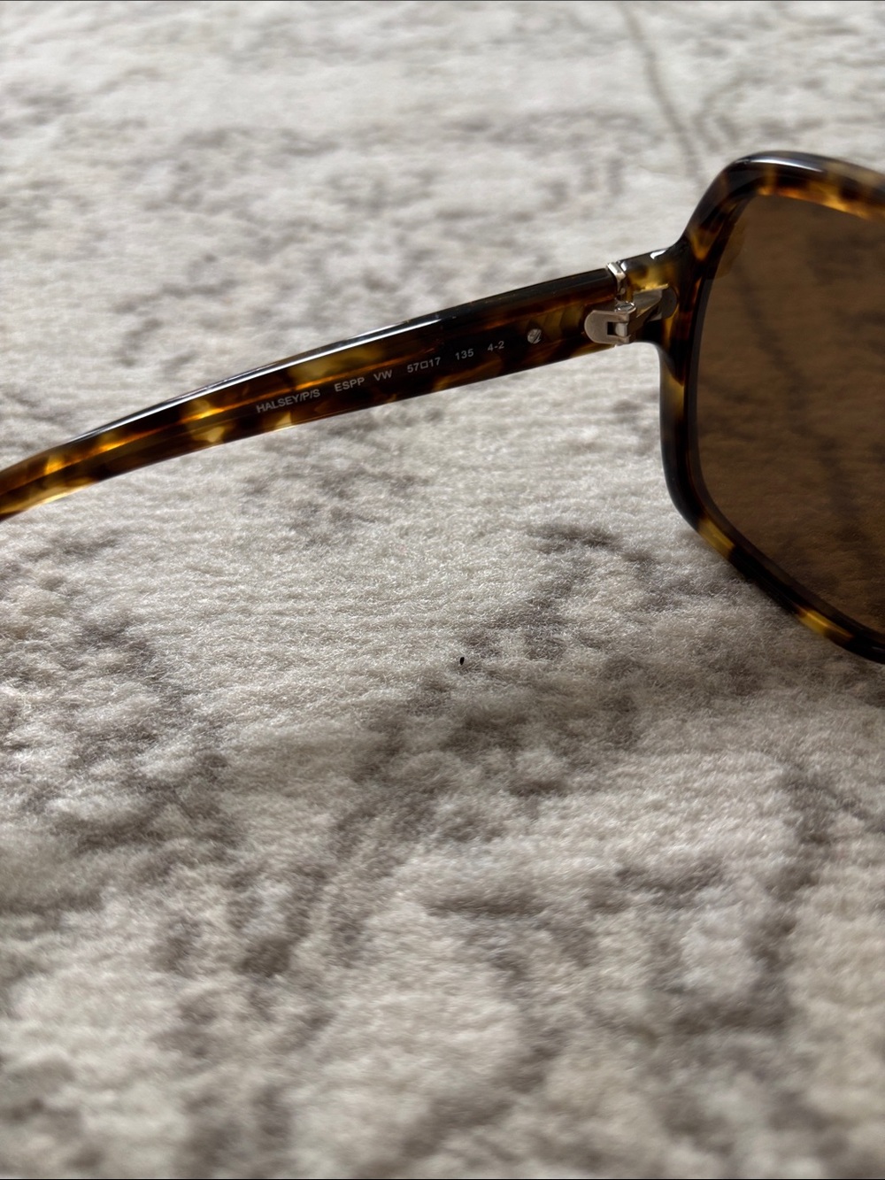 kate spade Tortoise Pattern Oversized Square Sunglasses - polarized Brown Lenses - Picture 6 of 8